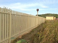 Забор из евроштакетника 131 метр